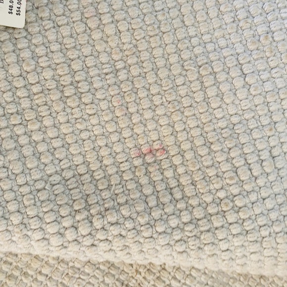 Anthropologie Handwoven Hayleigh Gray Bath Mat - Picture 2 of 3